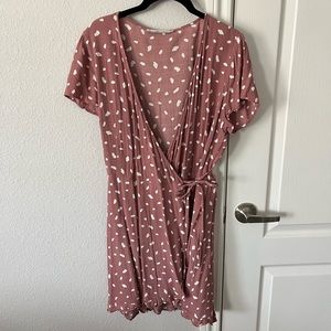Dusty Pink Abercrombie and Fitch Wrap Dress